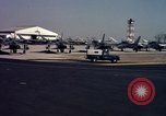 Image of United States Air Force F-100 jet planes Andrews Air Force Base Maryland USA, 1963, second 32 stock footage video 65675039271