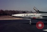 Image of United States Air Force F-100 jet planes Andrews Air Force Base Maryland USA, 1963, second 35 stock footage video 65675039271