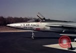 Image of United States Air Force F-100 jet planes Andrews Air Force Base Maryland USA, 1963, second 36 stock footage video 65675039271