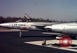 Image of United States Air Force F-100 jet planes Andrews Air Force Base Maryland USA, 1963, second 37 stock footage video 65675039271