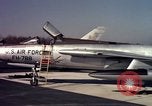 Image of United States Air Force F-100 jet planes Andrews Air Force Base Maryland USA, 1963, second 40 stock footage video 65675039271