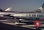 Image of United States Air Force F-100 jet planes Andrews Air Force Base Maryland USA, 1963, second 50 stock footage video 65675039271