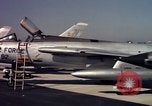 Image of United States Air Force F-100 jet planes Andrews Air Force Base Maryland USA, 1963, second 56 stock footage video 65675039271