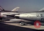 Image of United States Air Force F-100 jet planes Andrews Air Force Base Maryland USA, 1963, second 57 stock footage video 65675039271