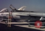 Image of United States Air Force F-100 jet planes Andrews Air Force Base Maryland USA, 1963, second 60 stock footage video 65675039271
