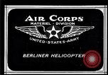 Image of Berliner helicopter Washington DC USA, 1925, second 1 stock footage video 65675039279