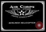Image of Berliner helicopter Washington DC USA, 1925, second 8 stock footage video 65675039279