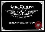 Image of Berliner helicopter Washington DC USA, 1925, second 10 stock footage video 65675039279