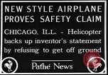 Image of failed ornithopter helicopter trying to fly Chicago Illinois USA, 1925, second 3 stock footage video 65675039280