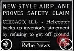 Image of failed ornithopter helicopter trying to fly Chicago Illinois USA, 1925, second 9 stock footage video 65675039280