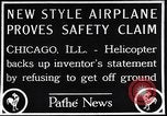 Image of failed ornithopter helicopter trying to fly Chicago Illinois USA, 1925, second 12 stock footage video 65675039280