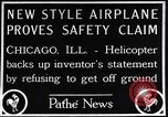 Image of failed ornithopter helicopter trying to fly Chicago Illinois USA, 1925, second 14 stock footage video 65675039280