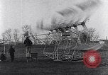 Image of failed ornithopter helicopter trying to fly Chicago Illinois USA, 1925, second 45 stock footage video 65675039280