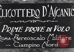 Standbild D'Ascanio D'AT3 Hubschrauber Ciampino Italien, 1930, aus Sekunde 1 historischem Filmmaterial Videoclip 65675039282