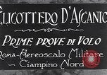 Standbild D'Ascanio D'AT3 Hubschrauber Ciampino Italien, 1930, aus Sekunde 5 historischem Filmmaterial Videoclip 65675039282