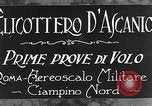 Standbild D'Ascanio D'AT3 Hubschrauber Ciampino Italien, 1930, aus Sekunde 6 historischem Filmmaterial Videoclip 65675039282