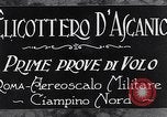 Standbild D'Ascanio D'AT3 Hubschrauber Ciampino Italien, 1930, aus Sekunde 8 historischem Filmmaterial Videoclip 65675039282