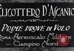 Standbild D'Ascanio D'AT3 Hubschrauber Ciampino Italien, 1930, aus Sekunde 9 historischem Filmmaterial Videoclip 65675039282