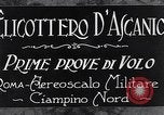 Standbild D'Ascanio D'AT3 Hubschrauber Ciampino Italien, 1930, aus Sekunde 10 historischem Filmmaterial Videoclip 65675039282