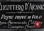 Standbild D'Ascanio D'AT3 Hubschrauber Ciampino Italien, 1930, aus Sekunde 12 historischem Filmmaterial Videoclip 65675039282