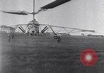 Standbild D'Ascanio D'AT3 Hubschrauber Ciampino Italien, 1930, aus Sekunde 62 historischem Filmmaterial Videoclip 65675039282