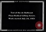 Standbild De Bothezat Hubschrauber Dayton Ohio USA, 1921, aus Sekunde 40 historischem Filmmaterial Videoclip 65675039283