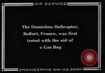 Standbild französische Hubschrauber Doemichen Belfort Frankreich, 1920, aus Sekunde 6 historischem Filmmaterial Videoclip 65675039286