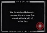 Standbild französische Hubschrauber Doemichen Belfort Frankreich, 1920, aus Sekunde 10 historischem Filmmaterial Videoclip 65675039286