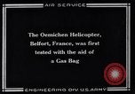 Standbild französische Hubschrauber Doemichen Belfort Frankreich, 1920, aus Sekunde 11 historischem Filmmaterial Videoclip 65675039286