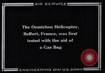 Standbild französische Hubschrauber Doemichen Belfort Frankreich, 1920, aus Sekunde 13 historischem Filmmaterial Videoclip 65675039286