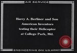Immagine di Berliner elicottero College Park Maryland USA, 1922, secondo 9 filmato di repertorio 65675039288