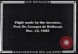 Immagine di Il Professor George De Bothezat McCook Field Dayton Ohio USA, 1922, secondo 3 filmato di repertorio 65675039290
