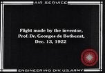 Immagine di Il Professor George De Bothezat McCook Field Dayton Ohio USA, 1922, secondo 6 filmato di repertorio 65675039290