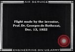 Immagine di Il Professor George De Bothezat McCook Field Dayton Ohio USA, 1922, secondo 7 filmato di repertorio 65675039290