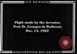 Immagine di Il Professor George De Bothezat McCook Field Dayton Ohio USA, 1922, secondo 8 filmato di repertorio 65675039290