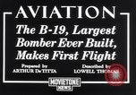 Standbild Flugzeuge B-19 Santa Monica California USA, 1941, aus Sekunde 4 historischem Filmmaterial Videoclip 65675039338