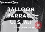 Standbild barrage Balloons Wingfoot Lake Ohio USA, 1941, aus Sekunde 3 historischem Filmmaterial Videoclip 65675039339
