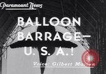Standbild barrage Balloons Wingfoot Lake Ohio USA, 1941, aus Sekunde 4 historischem Filmmaterial Videoclip 65675039339