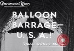 Standbild barrage Balloons Wingfoot Lake Ohio USA, 1941, aus Sekunde 5 historischem Filmmaterial Videoclip 65675039339
