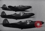 Image of Bell P-39 Airacobra aircraft Michigan United States USA, 1941, second 60 stock footage video 65675039344
