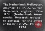 Image of Netherlands helicopter Netherlands, 1925, second 6 stock footage video 65675039385