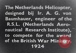 Image of Netherlands helicopter Netherlands, 1925, second 11 stock footage video 65675039385