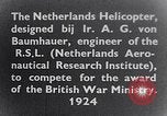 Image of Netherlands helicopter Netherlands, 1925, second 14 stock footage video 65675039385