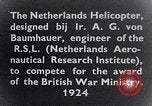 Image of Netherlands helicopter Netherlands, 1925, second 18 stock footage video 65675039385