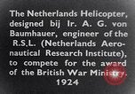 Image of Netherlands helicopter Netherlands, 1925, second 22 stock footage video 65675039385