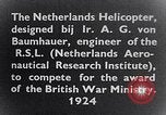 Image of Netherlands helicopter Netherlands, 1925, second 26 stock footage video 65675039385