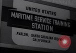 Standbild USA Maritime Services Training Station Avalon Santa Catalina Island California USA, 1944, aus Sekunde 62 historischem Filmmaterial Videoclip 65675039406