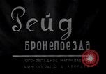 Image of Soviet armored railway train Eastern Front, 1941, second 30 stock footage video 65675039423