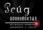 Image of Soviet armored railway train Eastern Front, 1941, second 32 stock footage video 65675039423