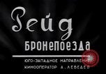 Image of Soviet armored railway train Eastern Front, 1941, second 34 stock footage video 65675039423